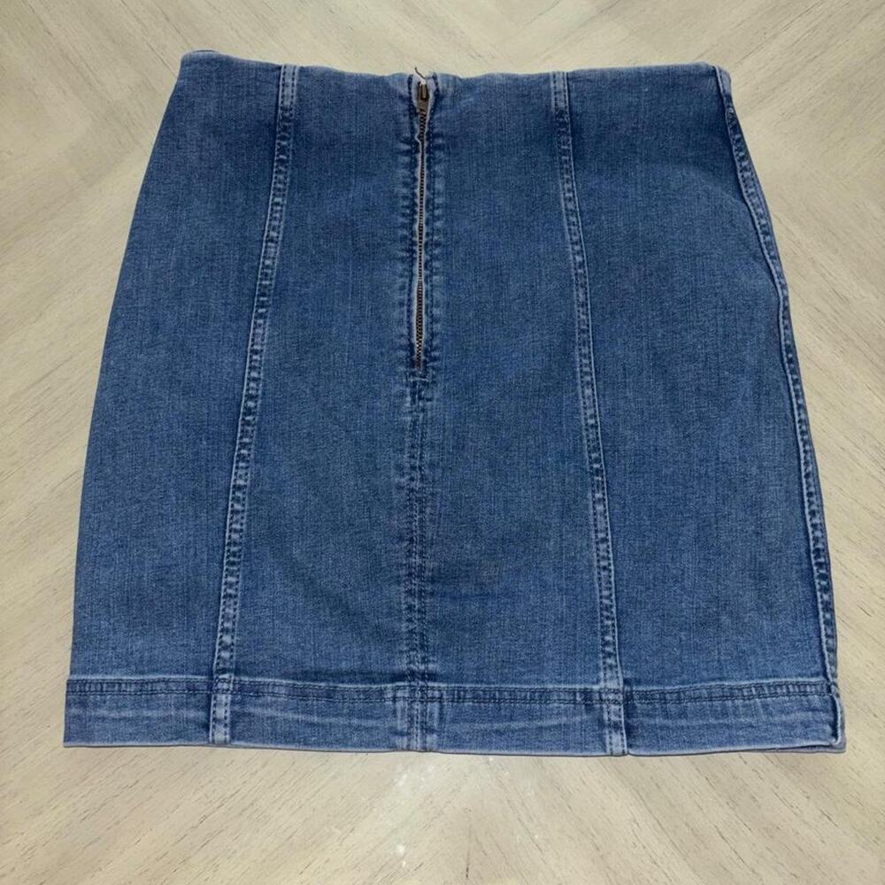 Free people blue denim mini - Picture 3 of 5